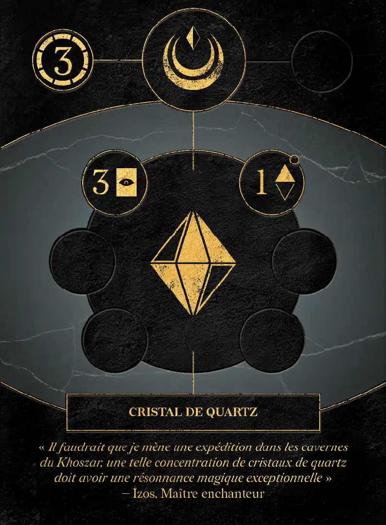 Carte de jeu Cristal de quartz