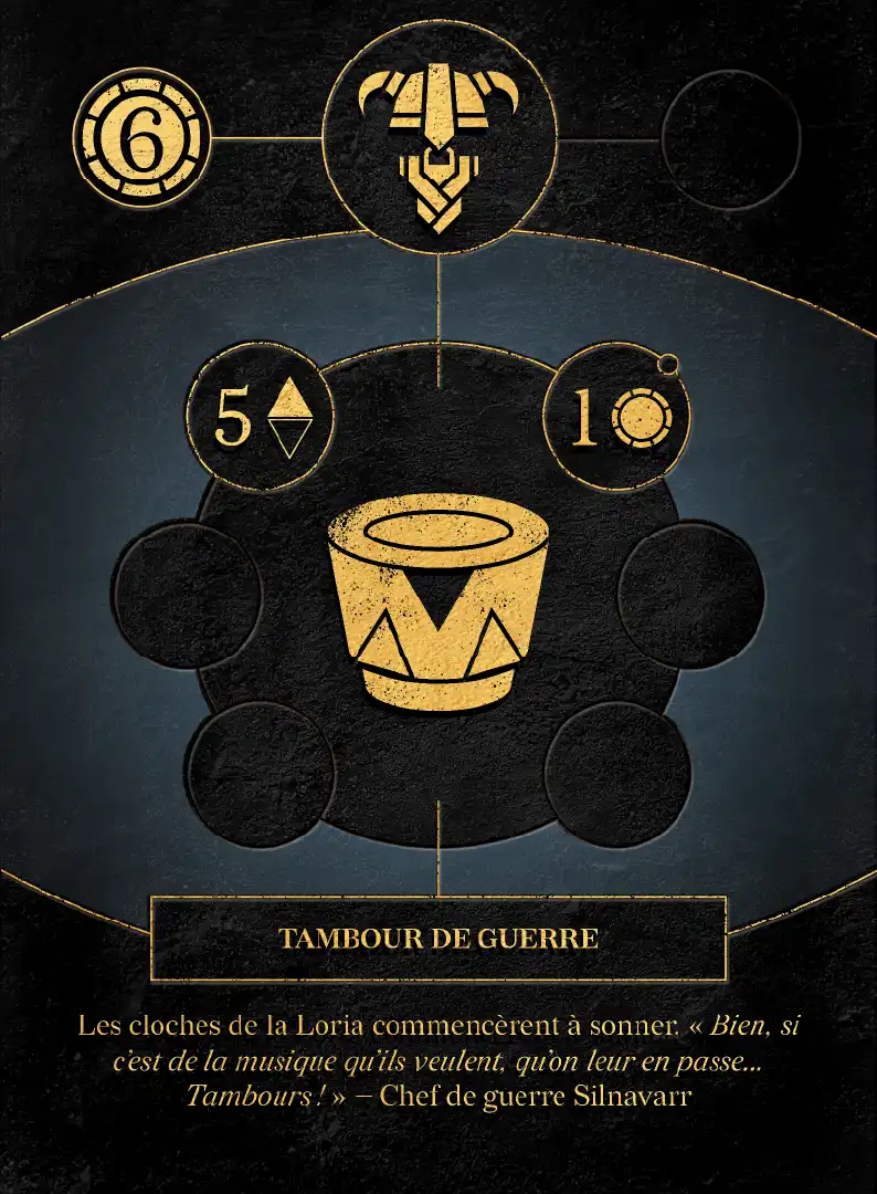 Carte de jeu Tambour de guerre