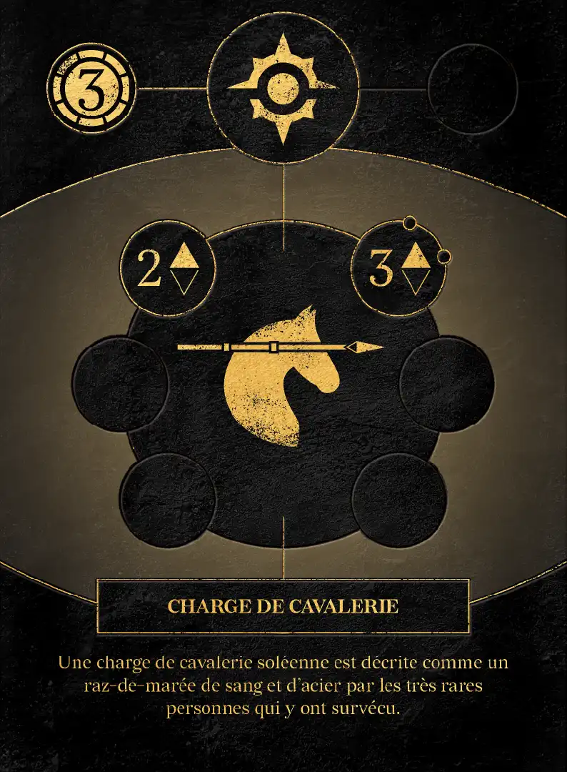 Carte de jeu Charge de cavalerie