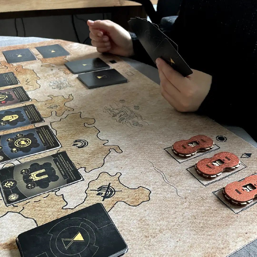 Mise en scène du gameplay du jeu