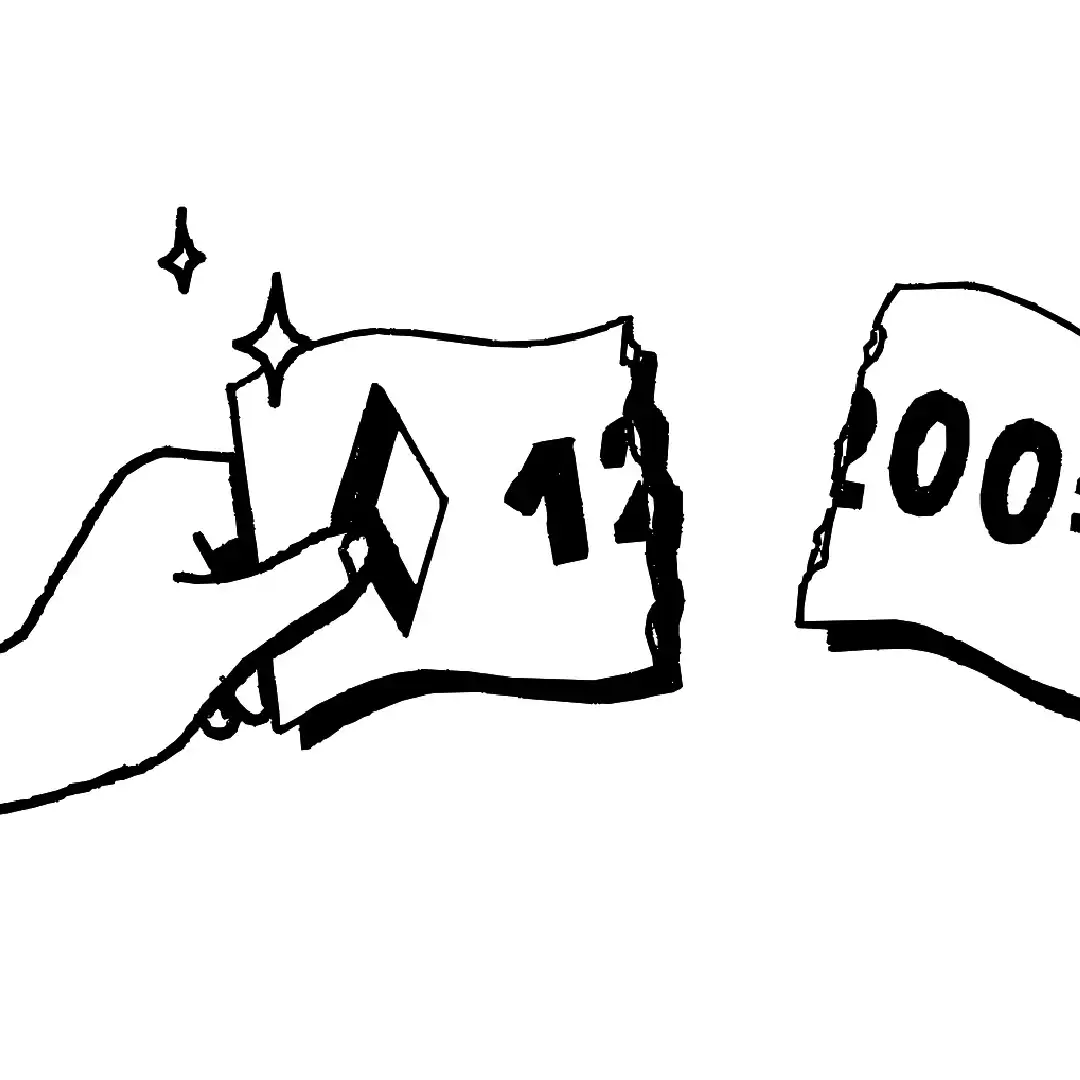 Storyboard d'un billet de 1200€ déchiré