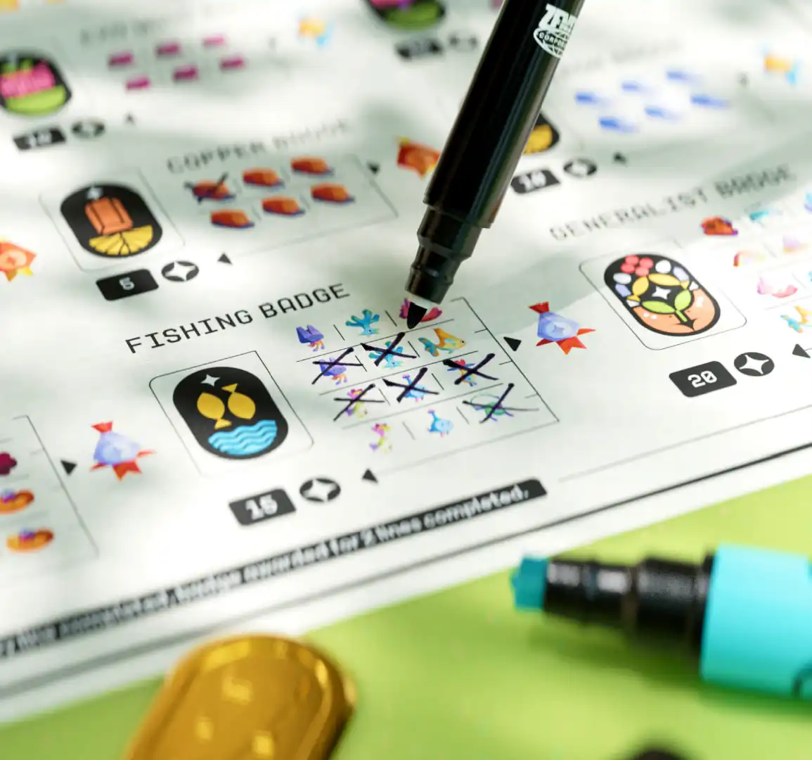 Plan serré d'un stylo remplissant la liste des tâches