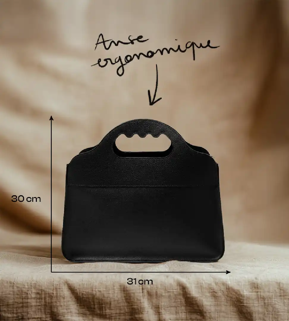 Sac Lua de face, 30x31cm, anse ergonomique