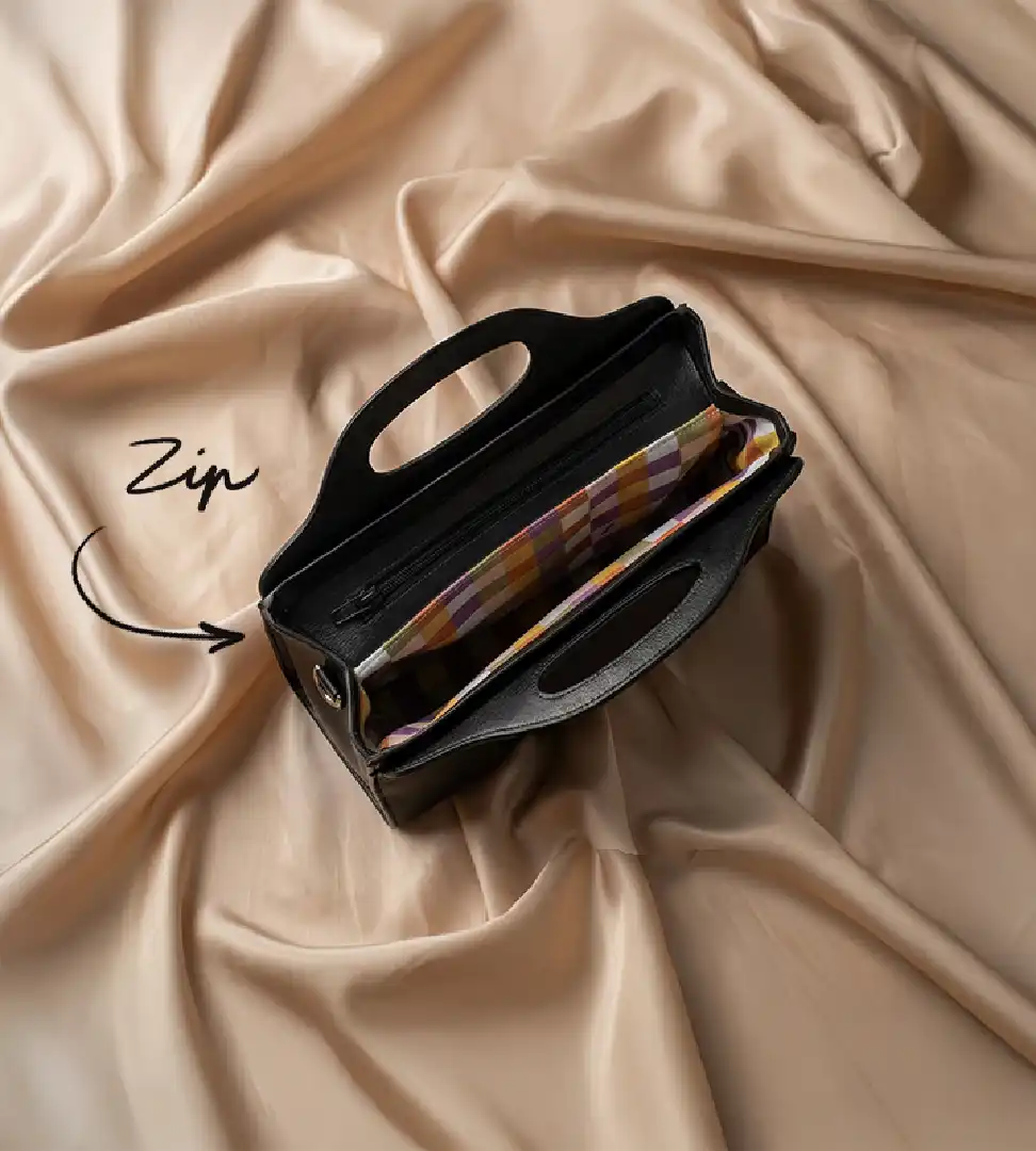 Sac Lua vu du dessus, avec fermeture éclair